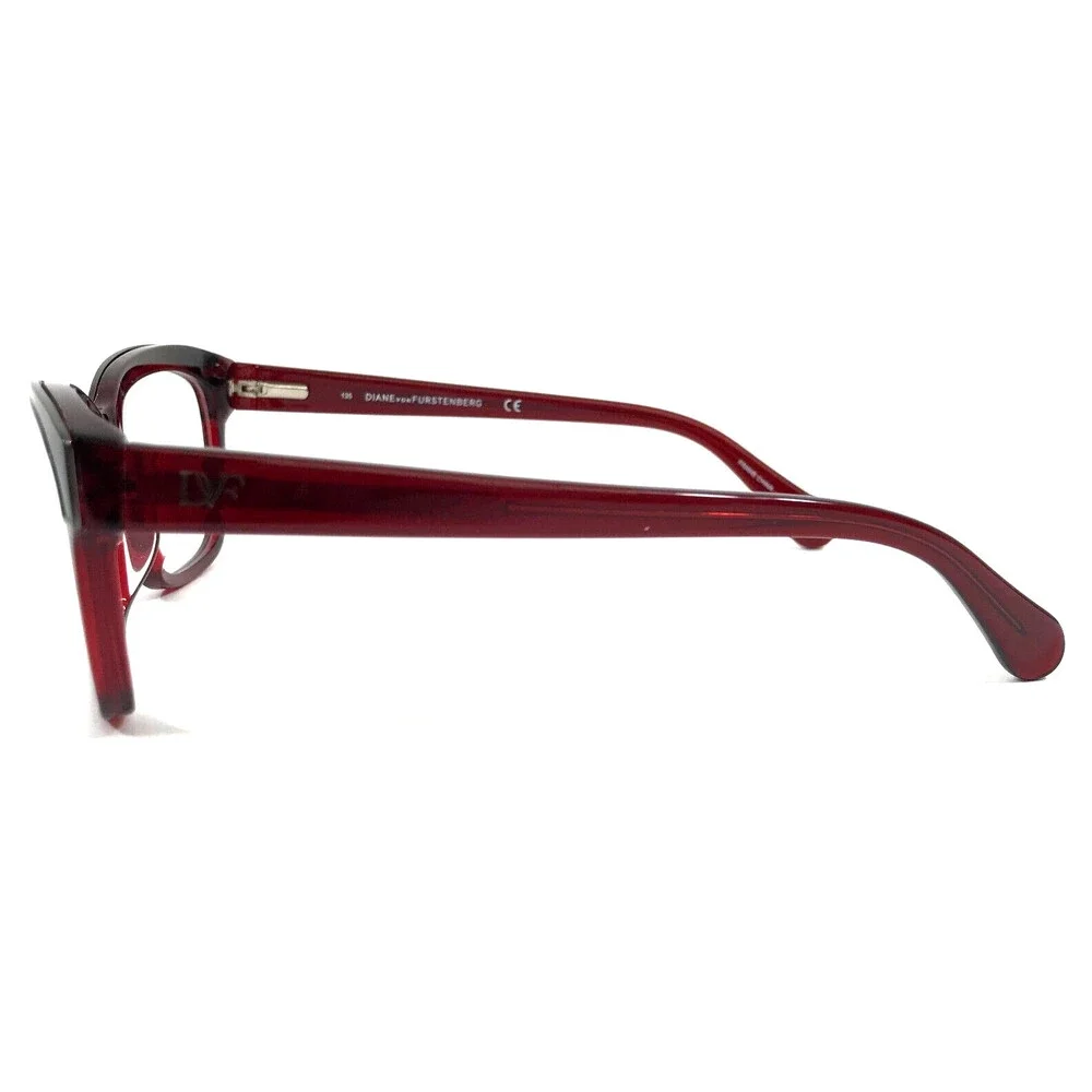 Diane Von Furstenberg Eyeglasses Frames DVF5082 615 Burgundy Cat Eye 54-15-135
